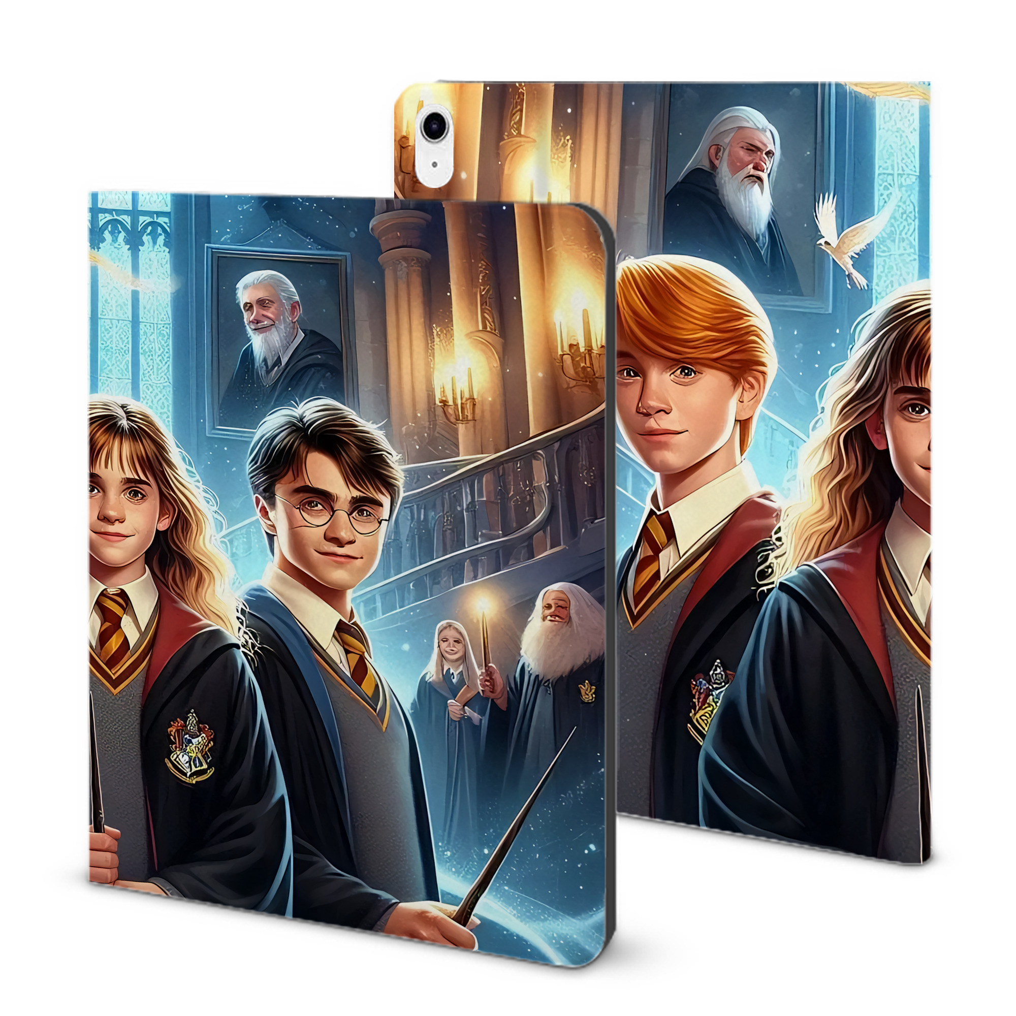 （画像用） Harry Potter ハリー・ポッターシリーズ IPad ケース ブック型 PUレザー TPU 耐衝撃 軽量 薄型 ペン収納なし 全面保護 IPad 各モデル対応